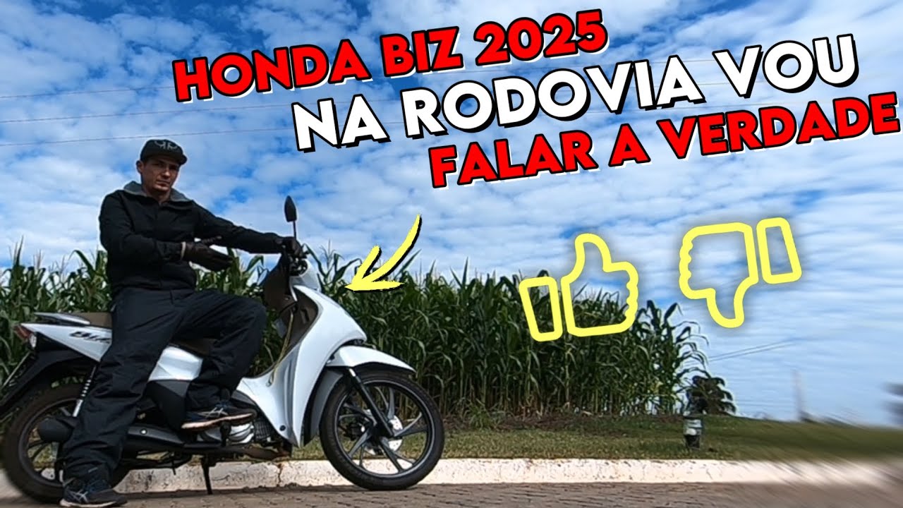 Honda Biz 2025 na rodovia (BR) Minha opinião de dono após 3 meses
