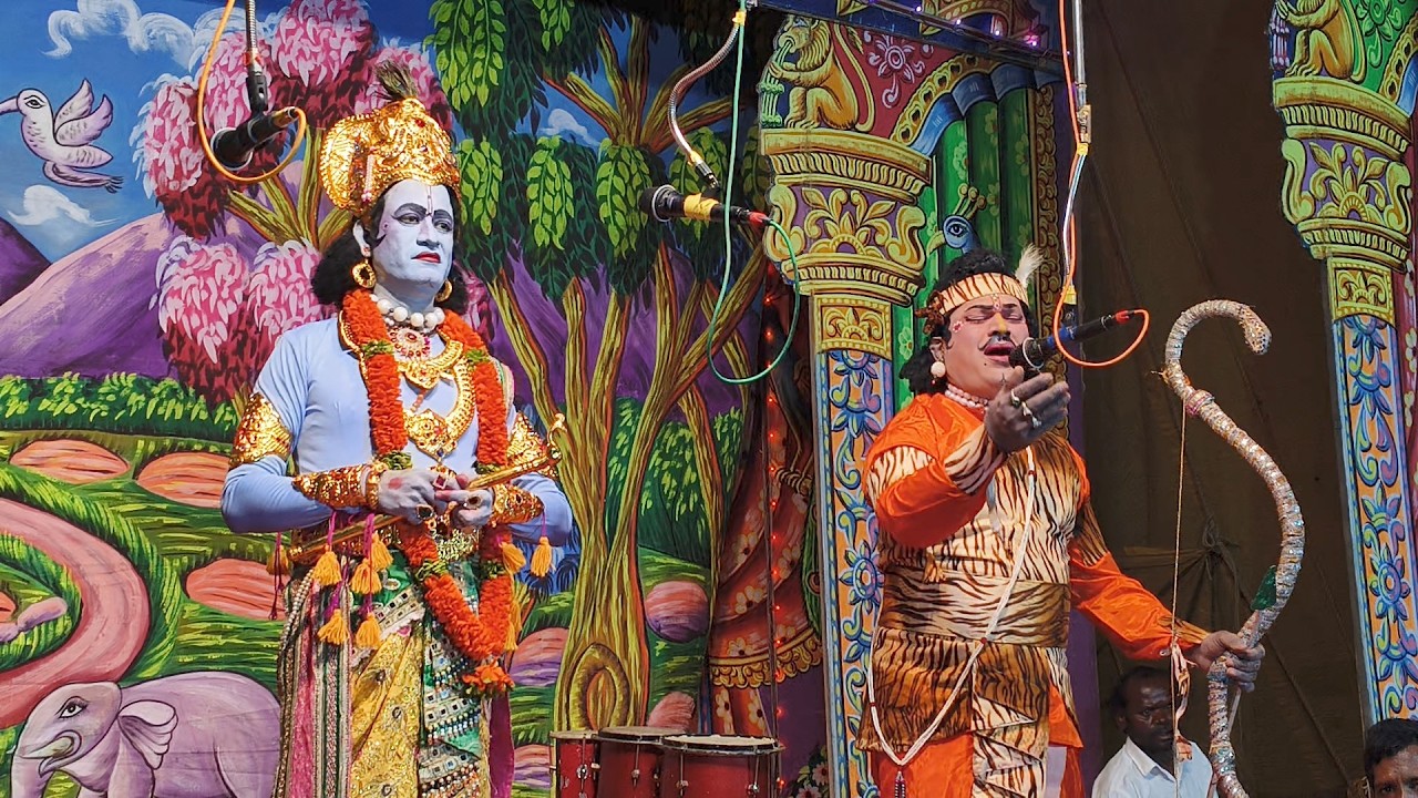 మడకశిర మండలం ఎల్లూటి గ్రామంలో దిగ్విజయంగా జరిగిన నాటకం లో|గయోపాఖ్యానం సీను|Vs Madhava Drama Padyalu