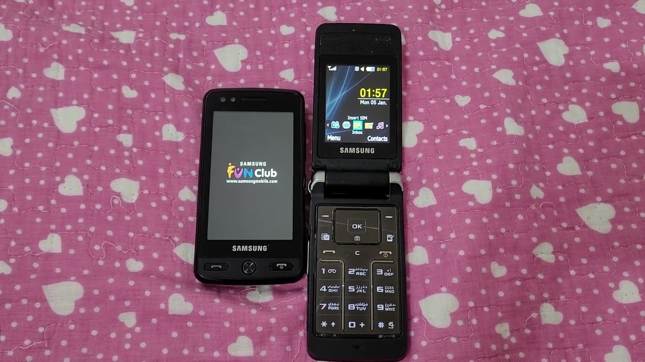 Samsung M8800 Pixon vs Samsung S3600i - Startup and Shutdown | Speed Comparison