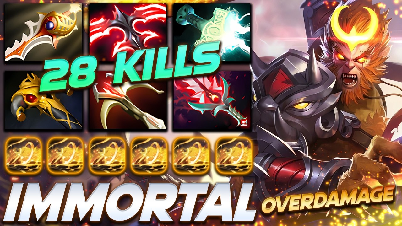Monkey King Overdamage Super Action - Dota 2 Pro Gameplay [Watch & Learn]