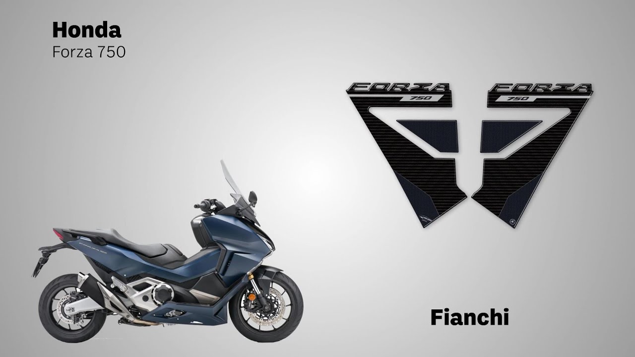 LabelBike&reg; ADESIVI in GEL 3D Fianchi compatibili con scooter Honda Forza 750