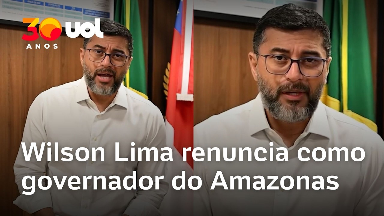Wilson Lima renuncia ao cargo de governador do Amazonas ap&oacute;s declarar que terminaria mandato