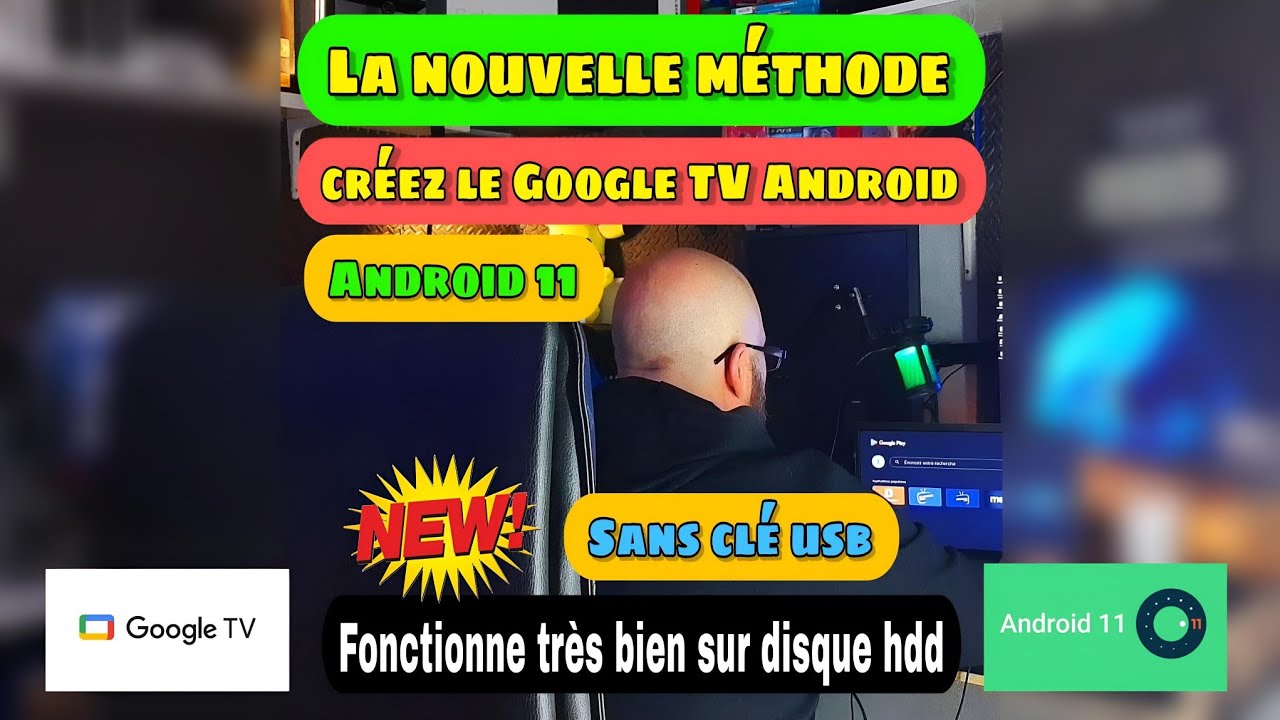 Créez votre propre système Google TV Android sans clé USB ni Rufus ! À côté de windows 💯 🔥