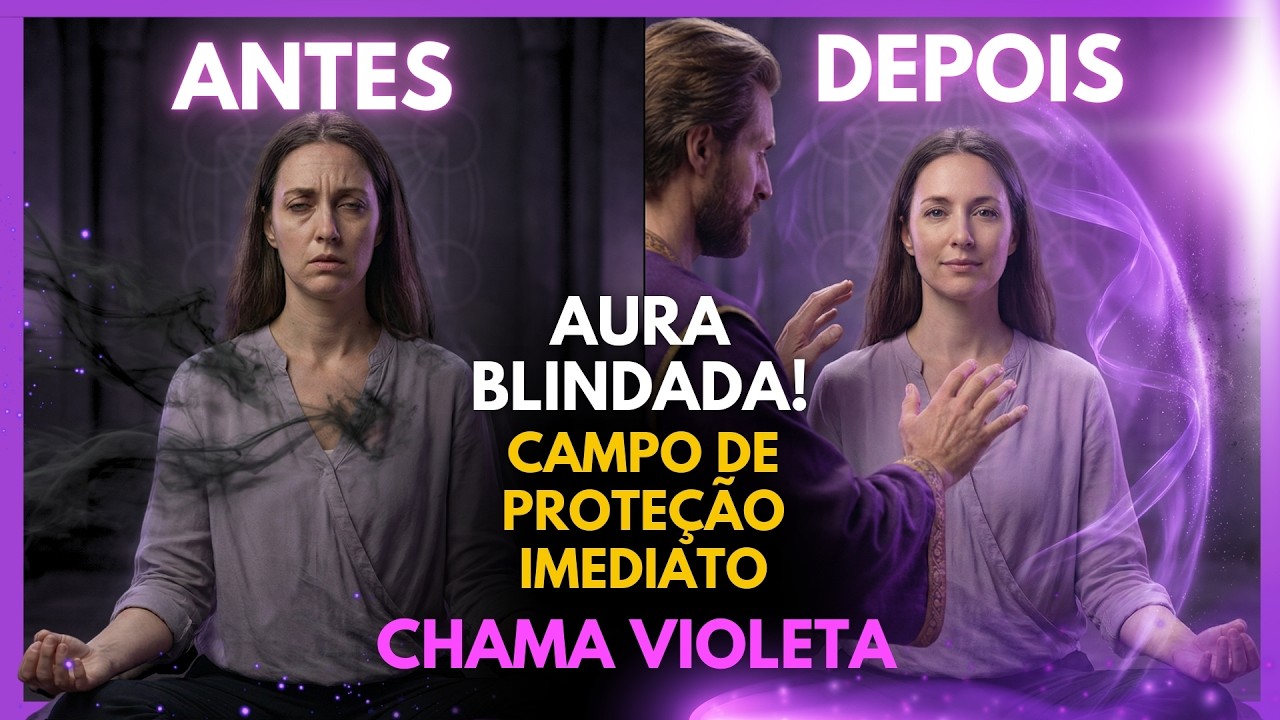 Aura Blindada! Crie um campo de proteção energético instantaneo com a chama violeta - Saint Germain