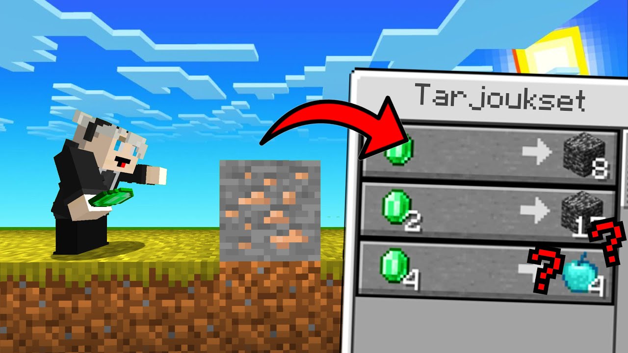 Minecraft mutta BLOCKIT myy tavaroita?