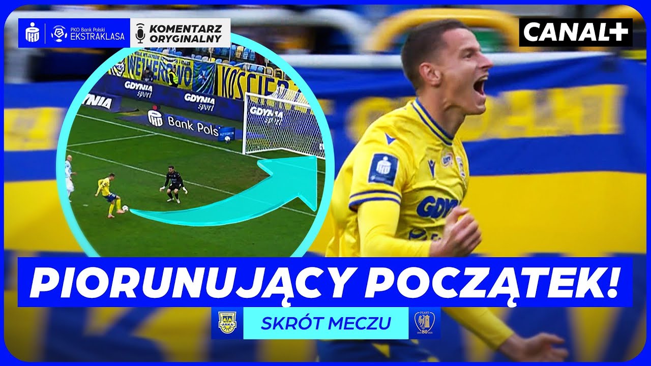 GOL W 47. SEKUNDZIE! DWIE BRAMKI W 8 MINUT! ARKA - PIAST, SKR&Oacute;T MECZU