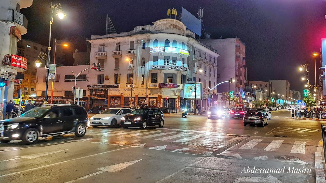 القنيطرة ليلا  المدينة الساحرة Kenitra at night the charming city