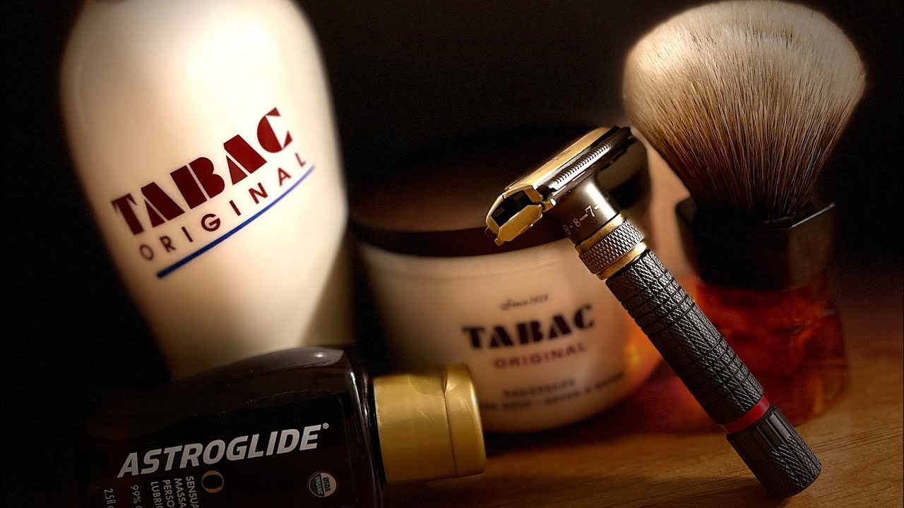 VIKINGS BLADE MEIJI ADJUSTABLE RAZOR - TABAC ORIGINAL SOAP - SILKYS GOT IT LIKE THAT 🤣👊🤘😎🤘