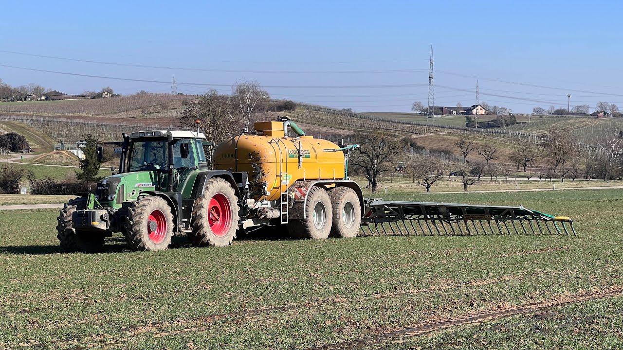 FarmVlog#213 - Gülle fahren mit neuem Fass | 14m³ Zunhammer Fass am Fendt 714 Vario