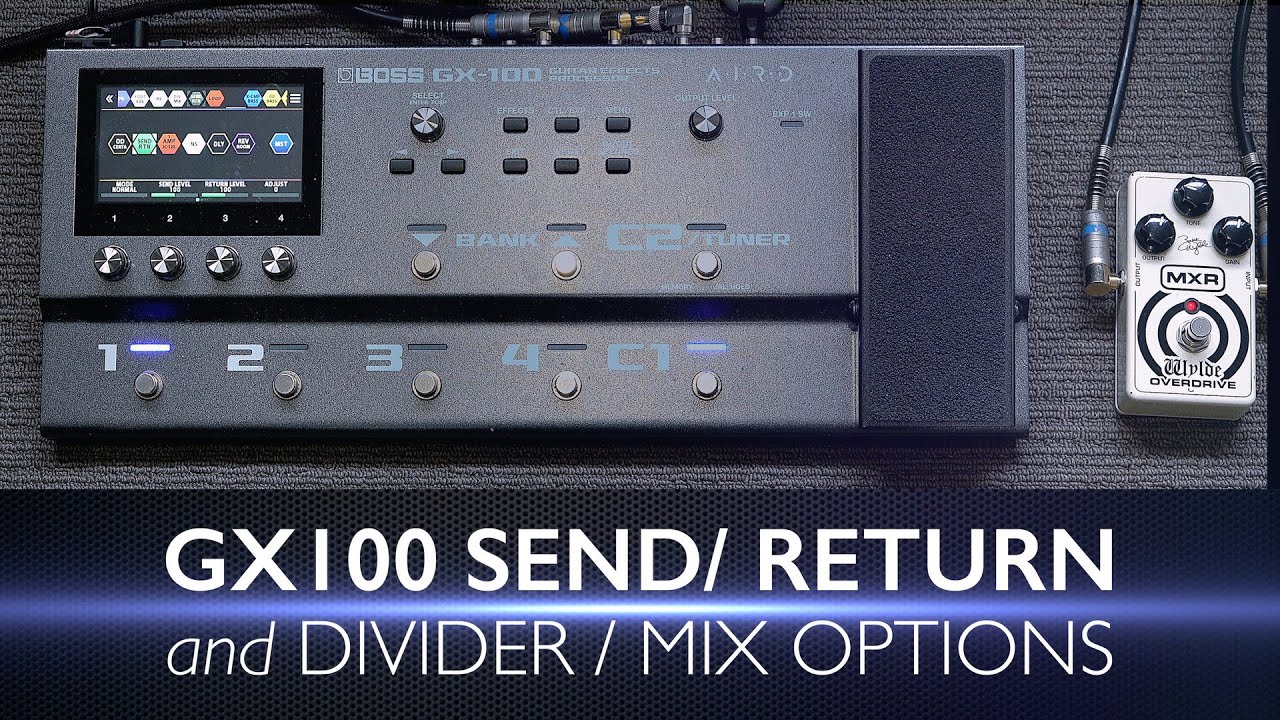 Boss GX100 Send-Return and Divide-Mix