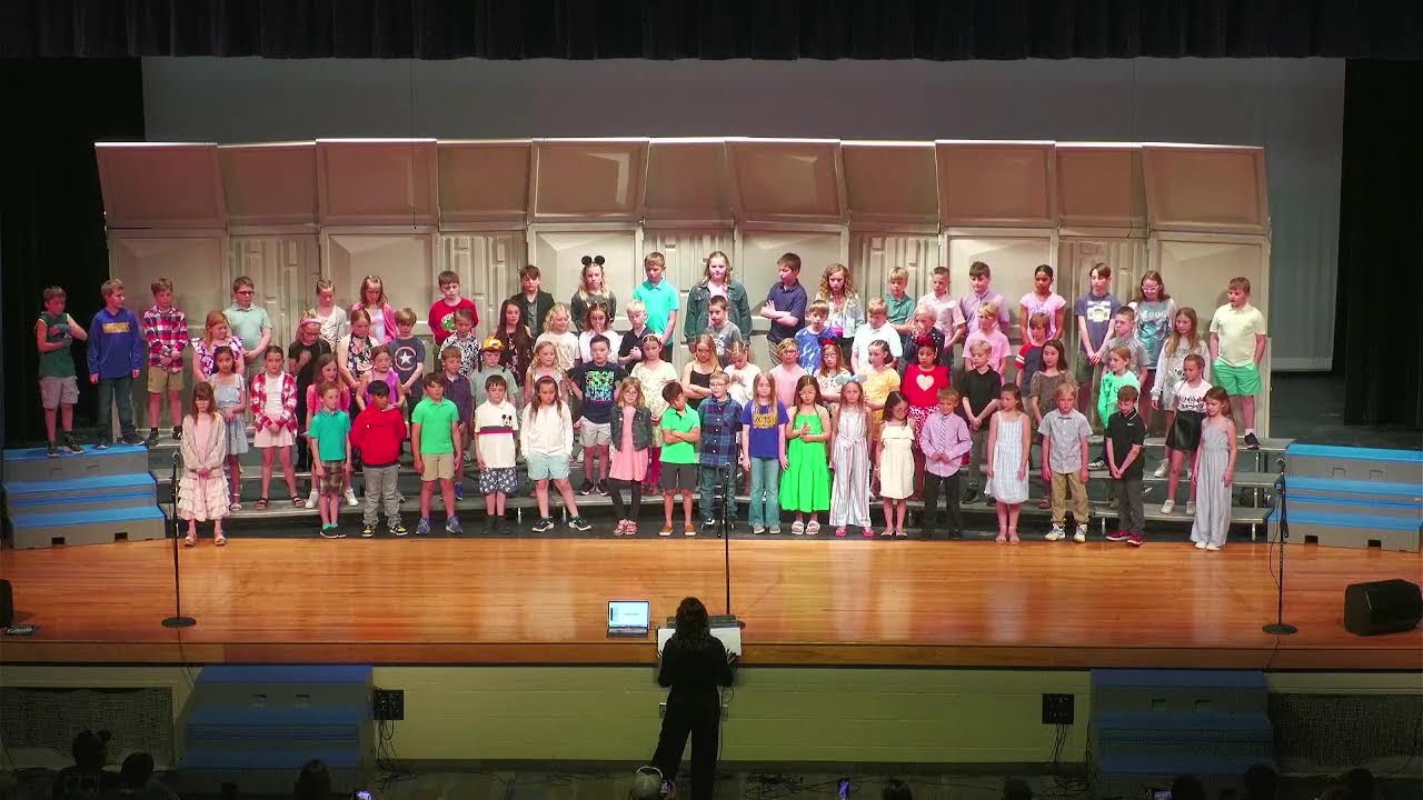 Wahoo Public Elementary Music program grades 2 and 3. 4-30-24