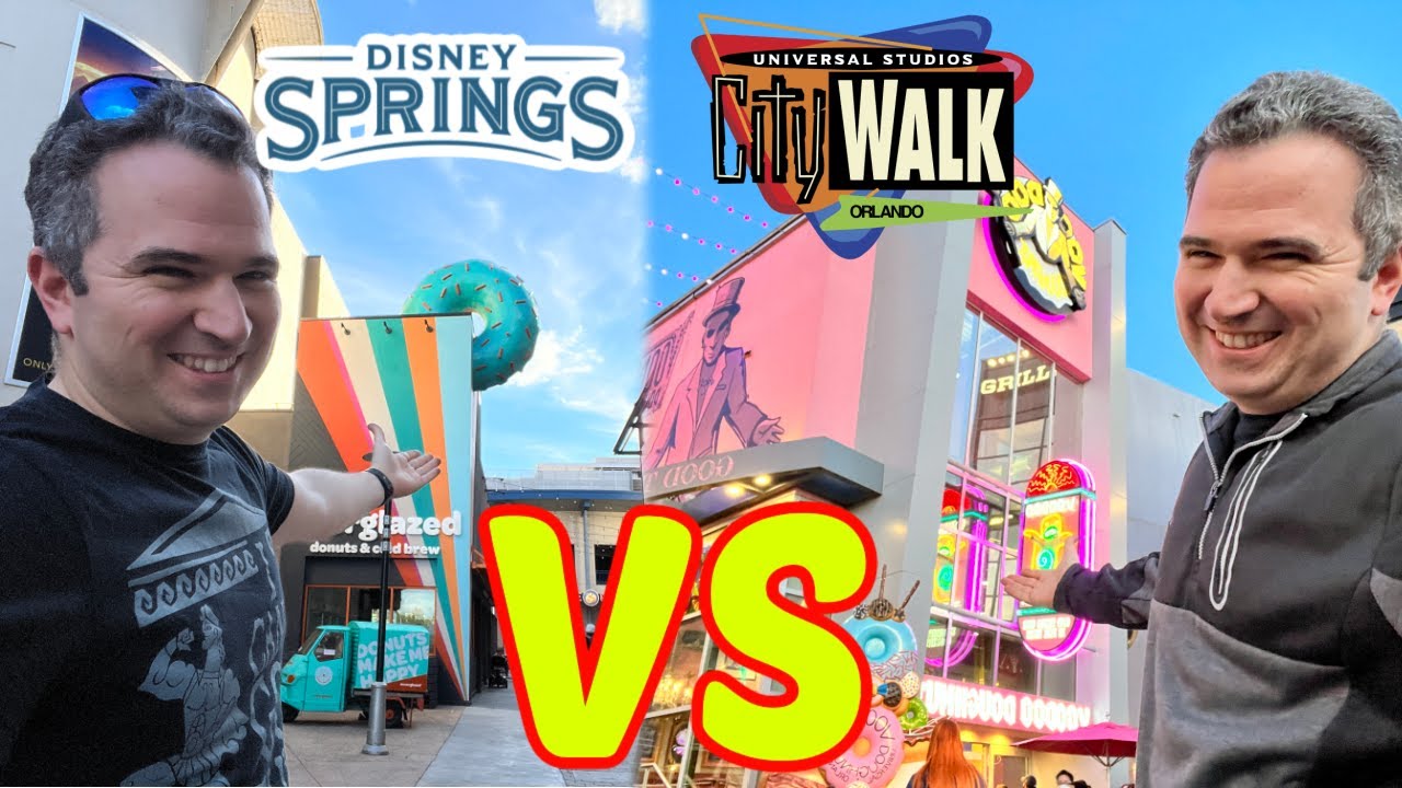 Disney Springs против Universal Citywalk