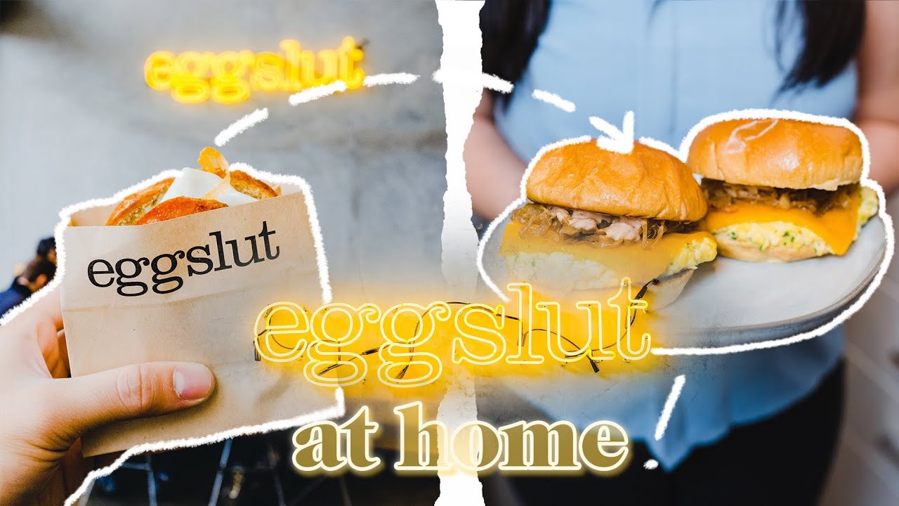 Making EGGSLUT'S perfect breakfast sandwich at home!