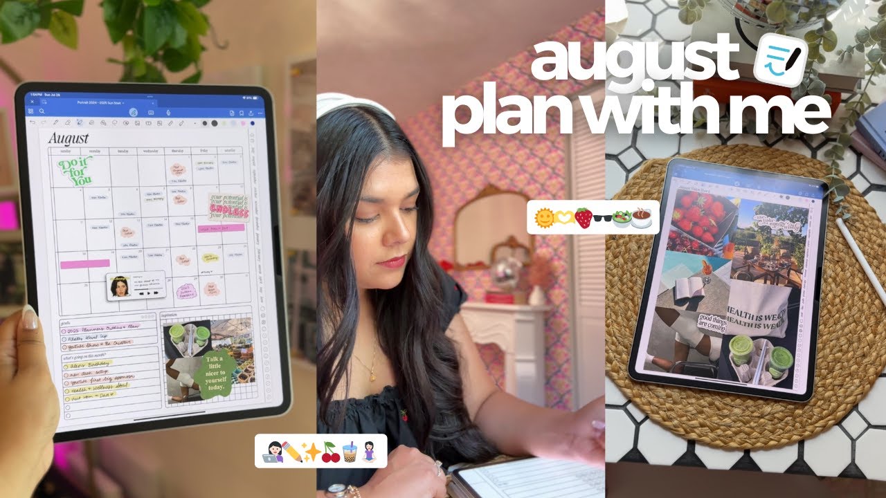 iPad Plan with Me 👩🏻‍💻✨ August 2024