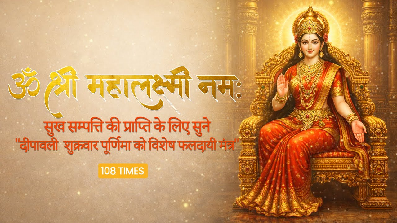 Om Shreem Laxmi Namah | Maa Laxmi Mantra 108 Times for Wealth, Money, Luck & Prosperity