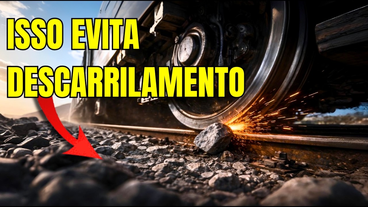 Sem estas PEDRAS os trens DESCARRILAM