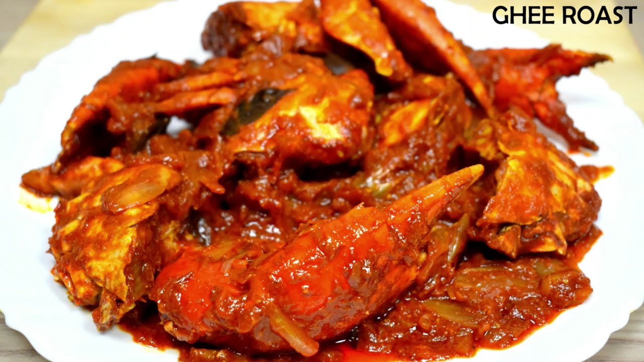 Crab Ghee Roast Recipe | Authentic Kundapura Crab Ghee Roast | Mangalorean Crab Ghee Roast
