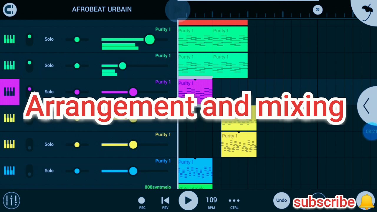 HOW TO MAKE afrobeat urbain fl studio mobile instrumental ( comment faire de l'afrobeat )