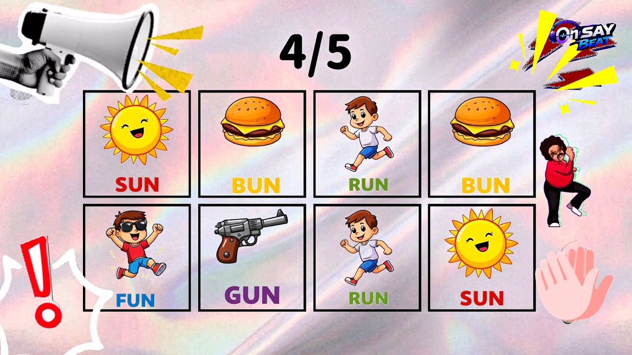 Say The Word On Beat | SUN FUN RUN BUN GUN