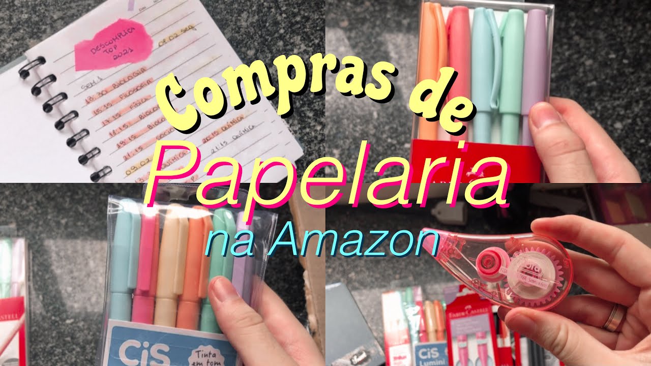 COMPRAS de PAPELARIA na Amazon 🛒📓