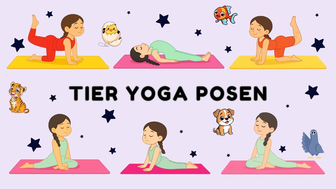 Einfaches Yoga für Kinder | Lustige Tier-Posen für Energie und Freude