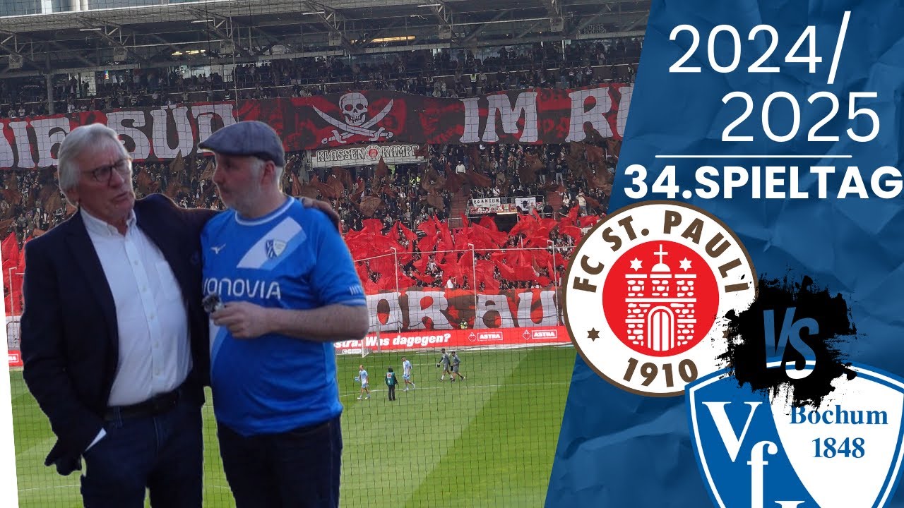 Versöhnlicher Abschluß FC St.Pauli- VfL Bochum Stadionvlog