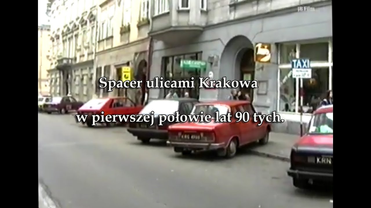 Spacer ulicami Krakowa w pierwszej połowie lat 90   tych