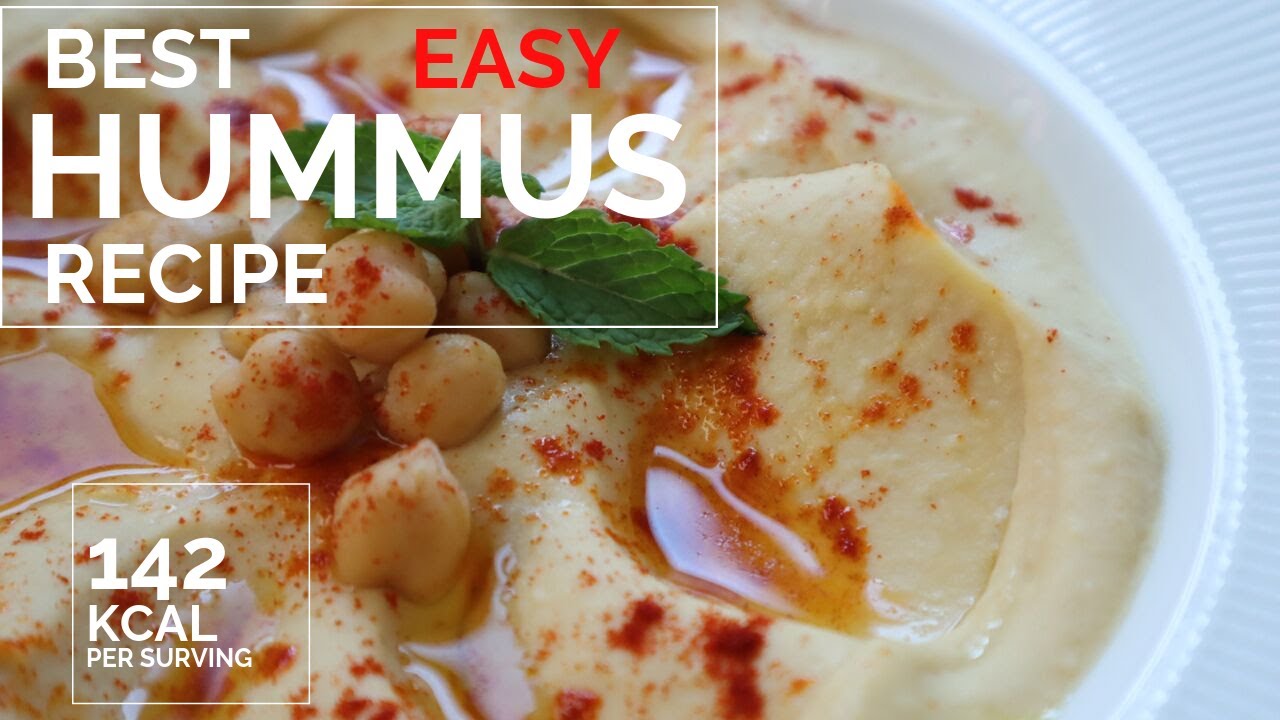 hummus basic recipe - how to make hummus, smooth easy healthy chickpeas dip - حمص