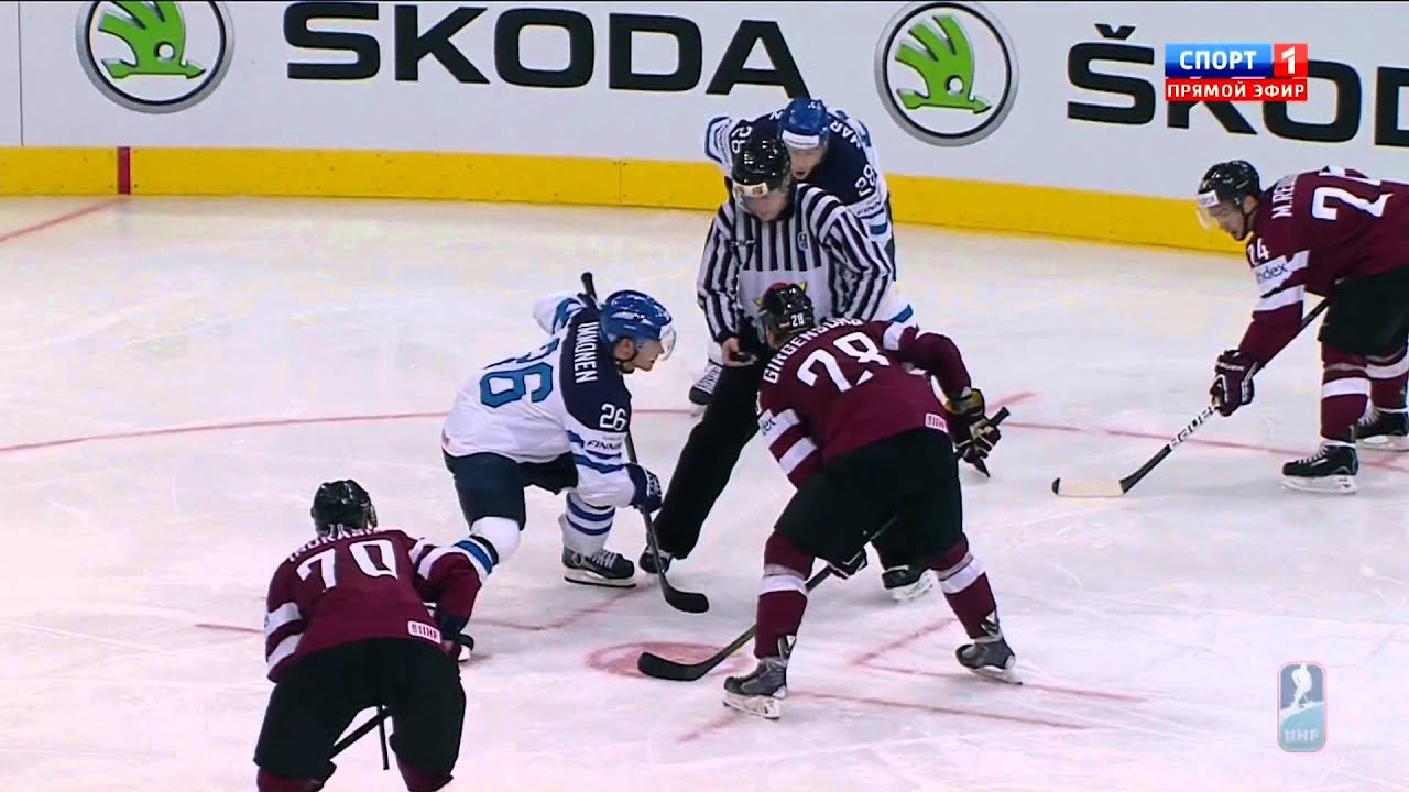Latvia-Finland 3:2 ice hockey IIHF 2014 Minsk