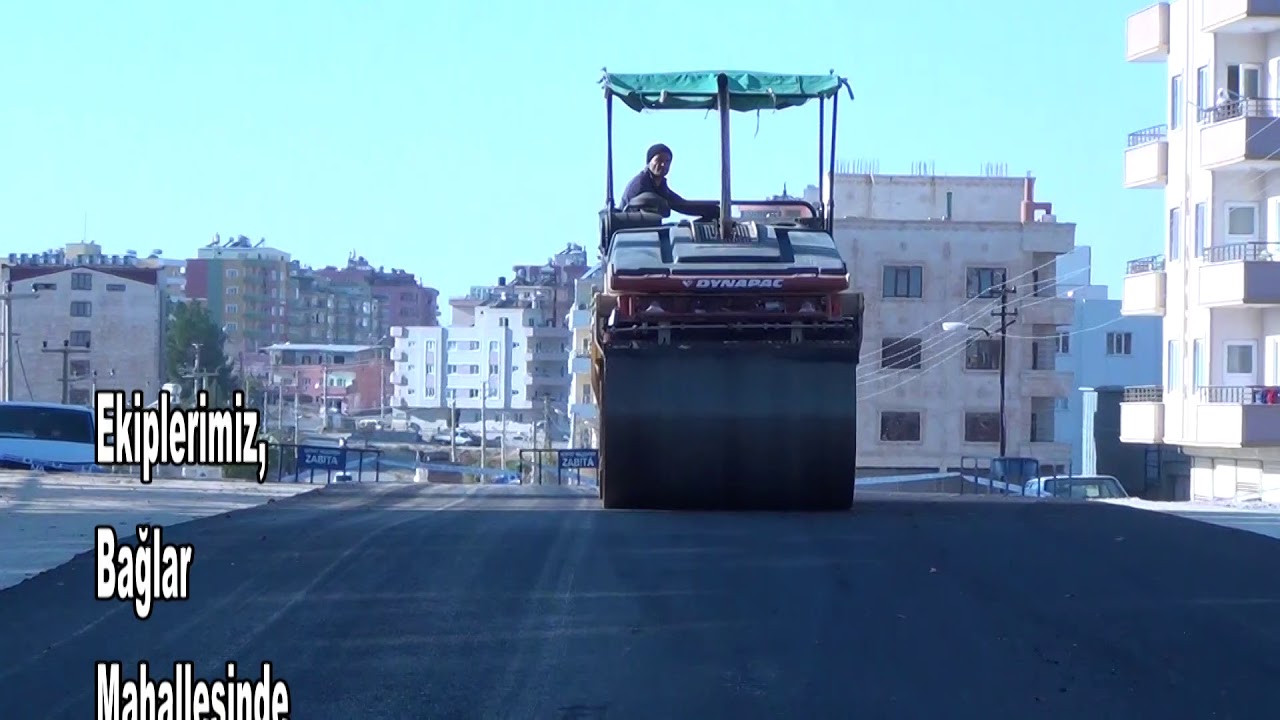 Asfal Yol &Ccedil;alışması Midyat Belediyesi &Ccedil;alışıyor
