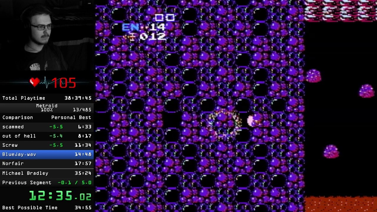 Metroid 100% in 35:15 (WR)