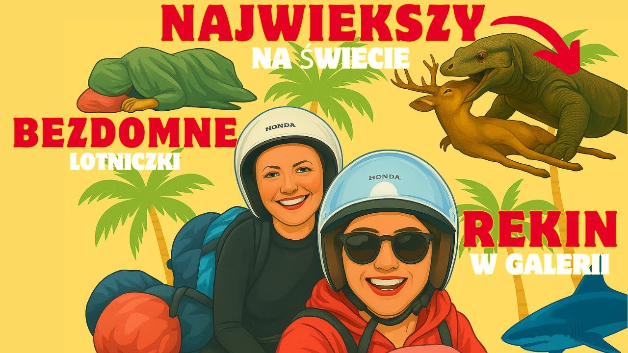 NAJGROŹNIEJSZE jaszczury, 55h lotu, Indonezja bez filtra,