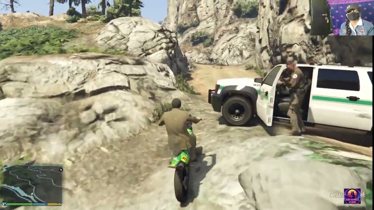 GTA 6 Гонки Майкл попал в полицейскую засаду...Девушка-геймер 😱😱 