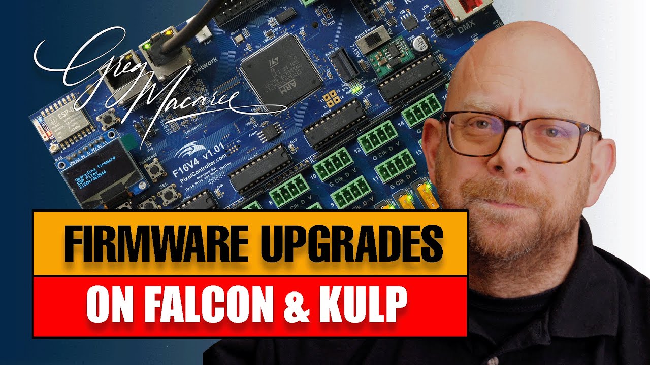 Обновление прошивки на контроллерах Falcon и Kulp #xlights #fpp #pixels #holidaylights