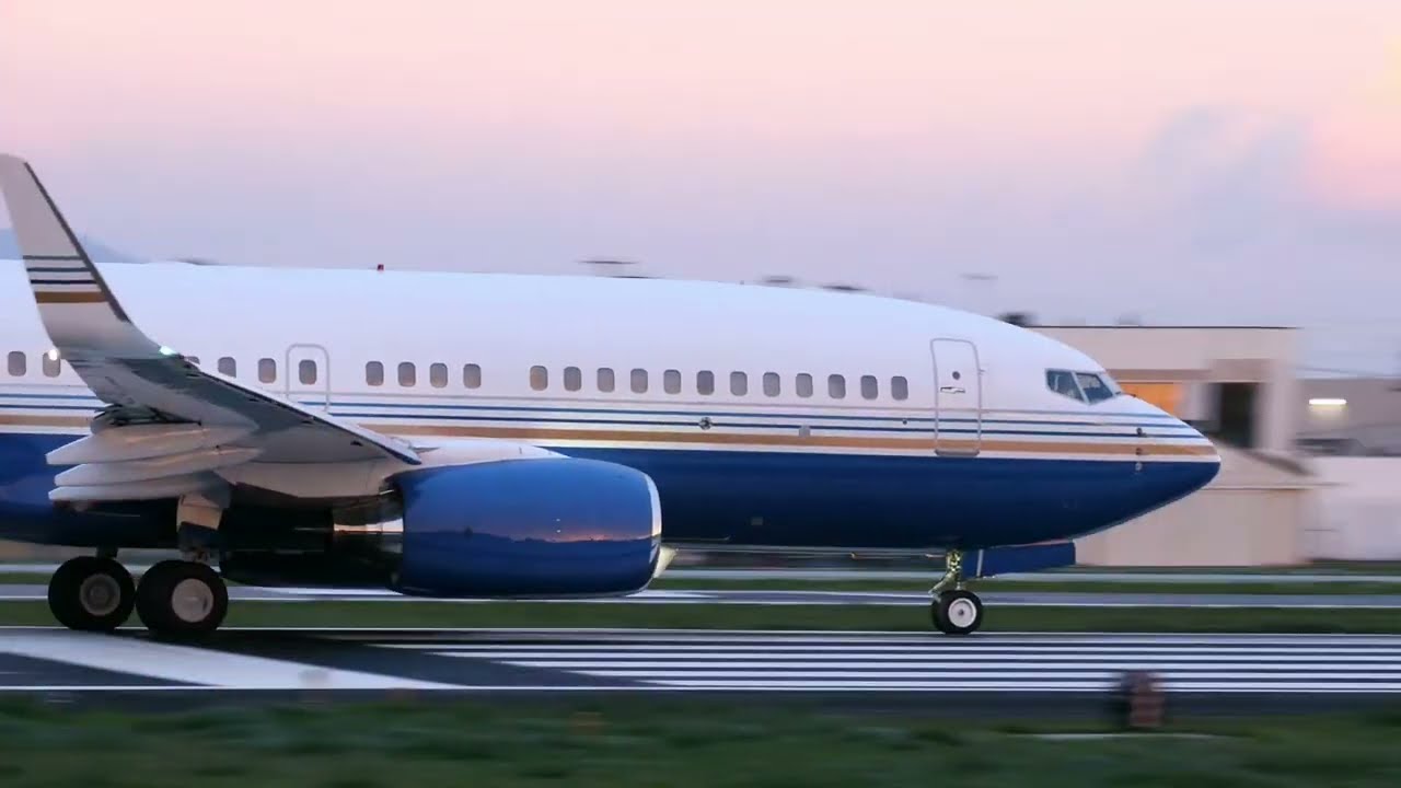 Van Nuys Excitement: N885LS Boeing 737-7EL(BBJ) Takes Flight