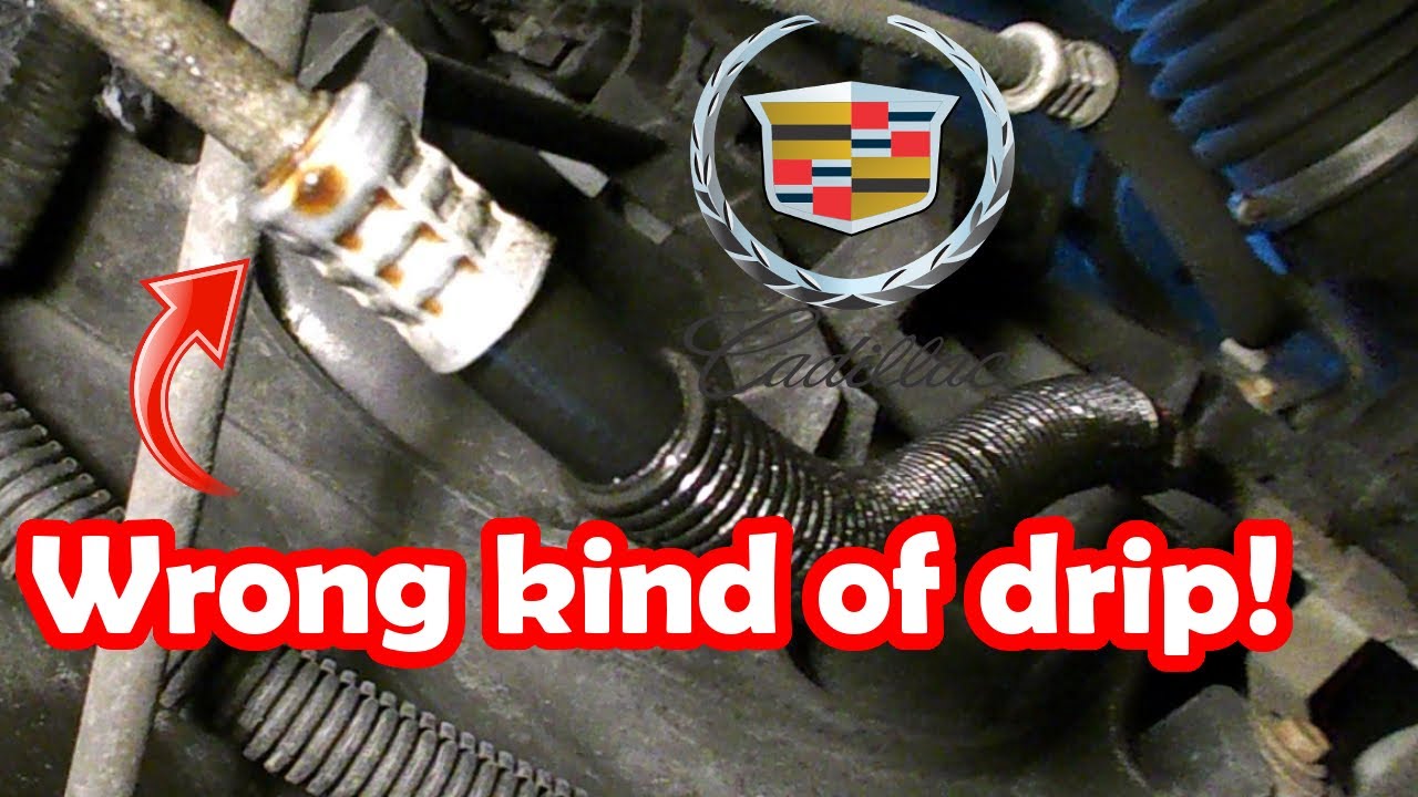 Repair leaking transmission cooler lines on a Cadillac Escalade
