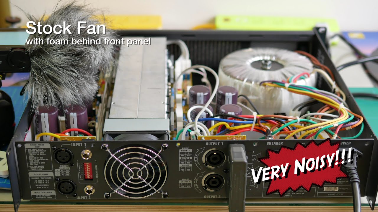 DIY｜Behringer EP4000 Fan Mod | Quick Compare｜Replace Noisy Fan｜Sound recorded by Tascam DR-100MKIII