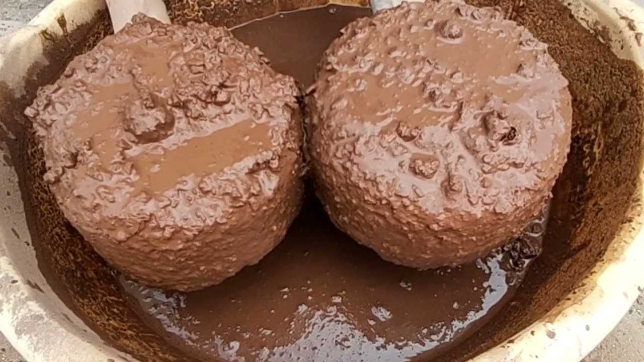 Rich Gritty Reddirt 🥀 || Bowls🥣 dry🌪️ Crumbling || Pouring 🎀 ||🍯 Mixing🫕 and Water 🥤Crumbling