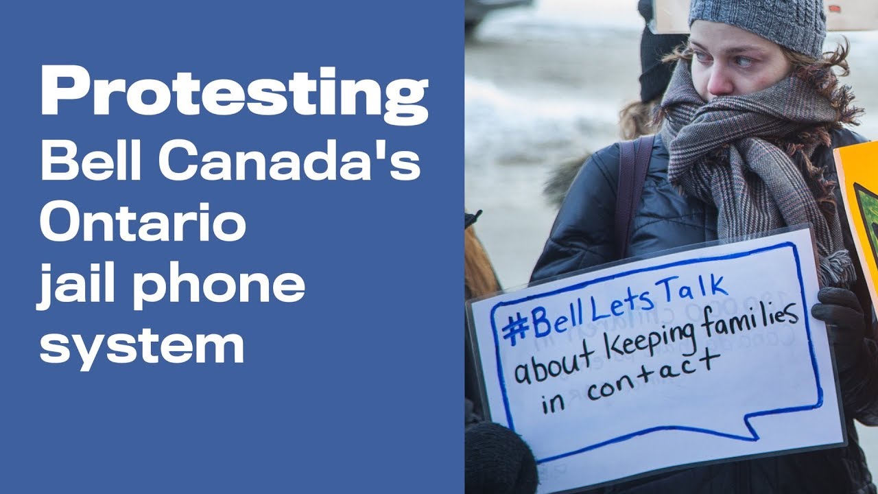 Protesting Bell Canada&rsquo;s Ontario jail phone system