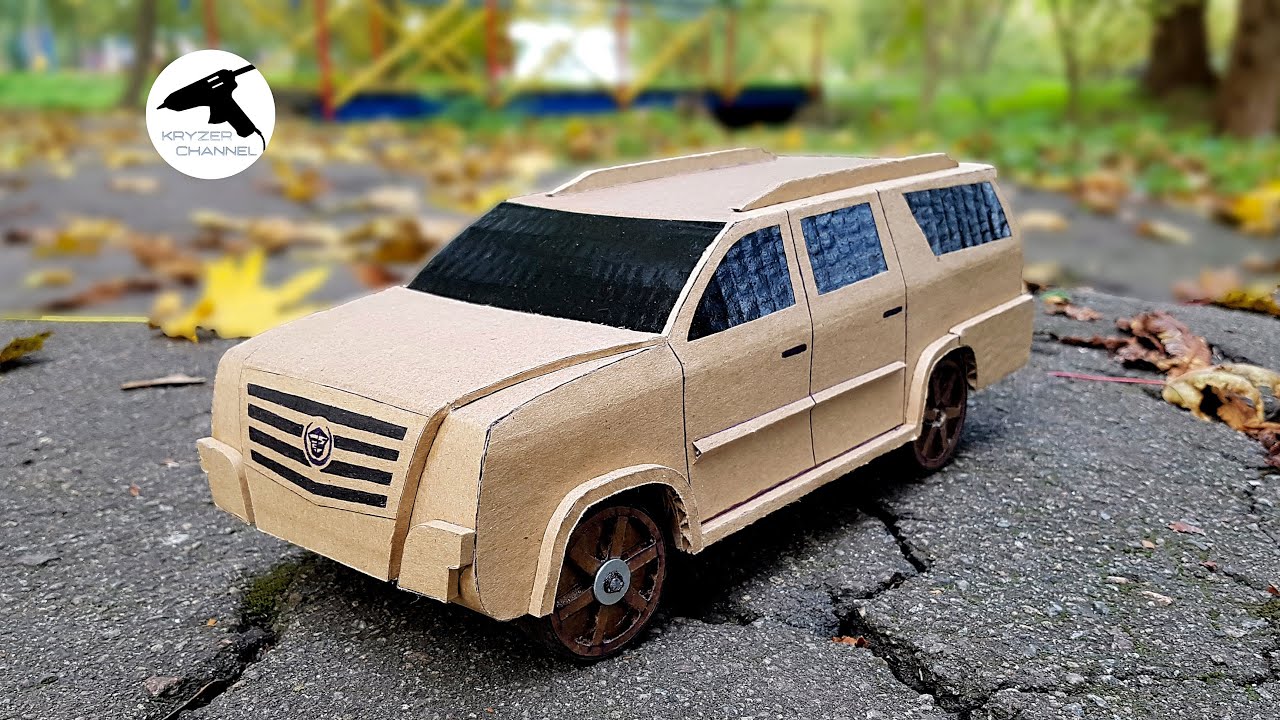 Сделать машину кадиллак из картона на радиоуправлении? / Cadillac made of cardboard?