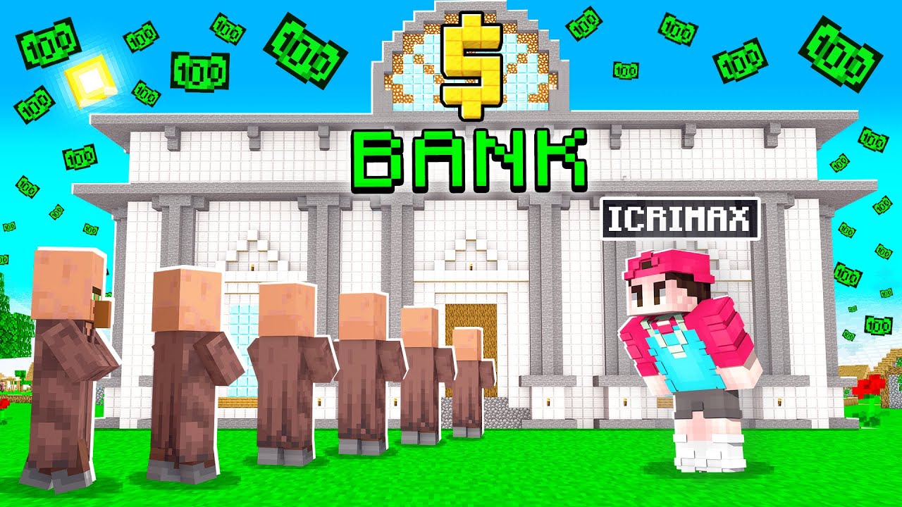 Ich ERÖFFNE eine VILLAGER BANK in Minecraft!