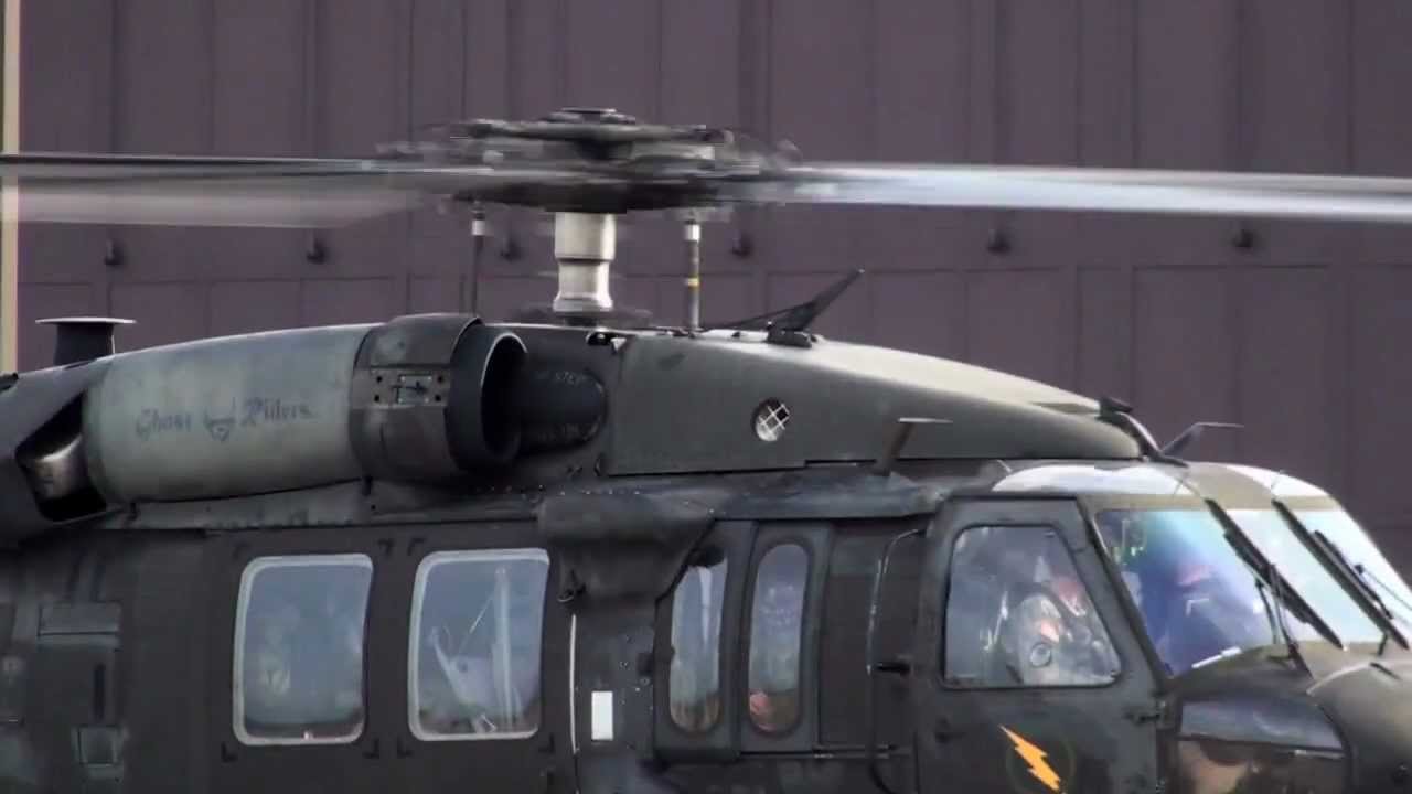 Blackhawk Army Helicopter Take Off