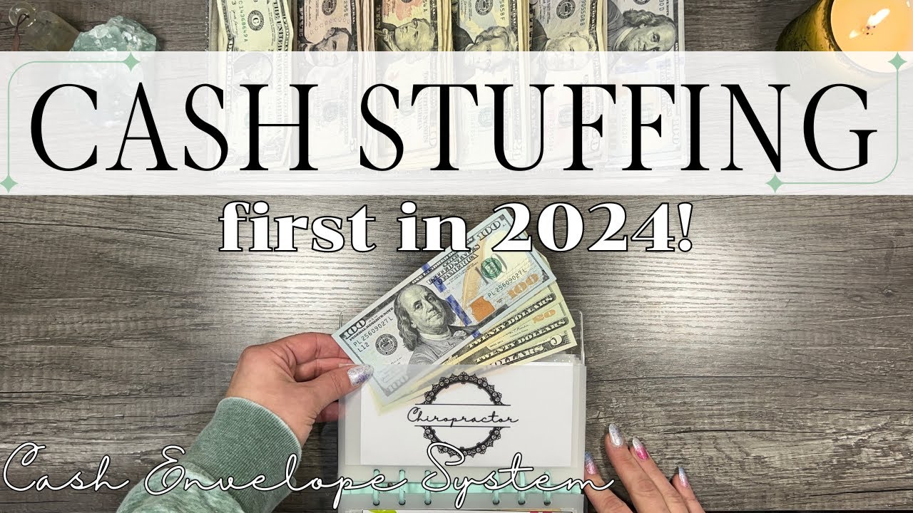 FIRST Cash Envelope Stuffing of 2024 | Using NEW Envelopes & Savings Challenges | Sinking Funds