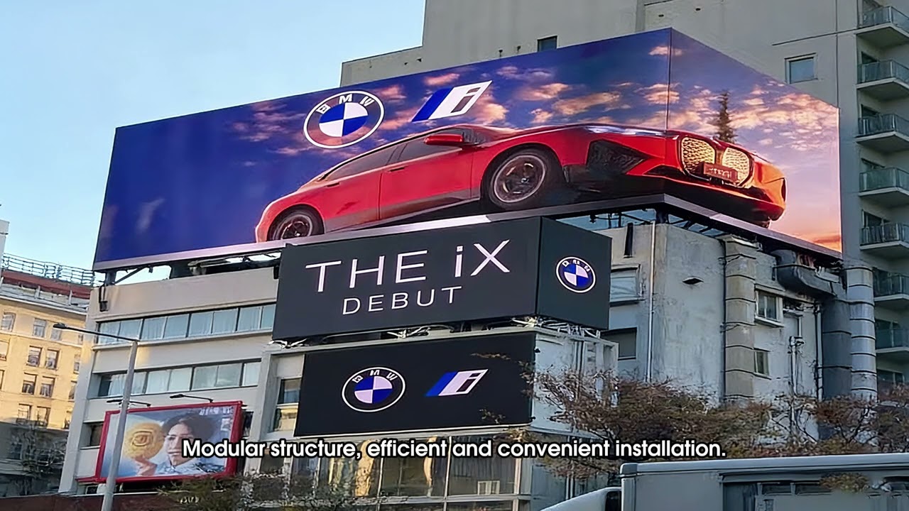 Tokyo Aoyama Outdoor Ultra Thin LED Display Landmark Advertising Application