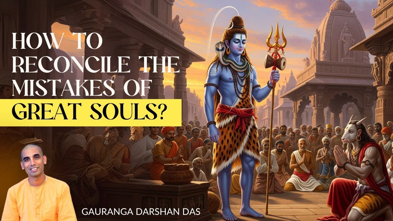 How to reconcile the mistakes of great souls? | Bhaktivedanta Manor | Gauranga Darshan Das
