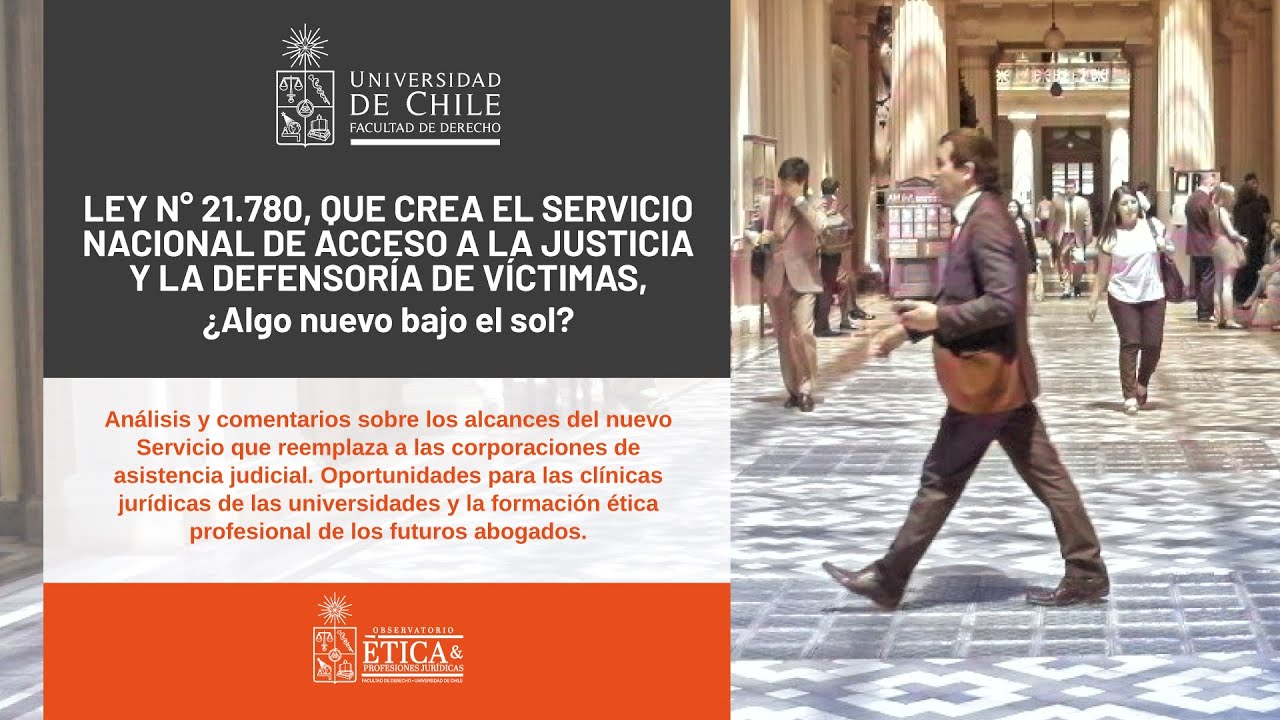 Seminario Ley N° 21.780 Servicio Nacional de Acceso a la Justicia y la Defensoría de Víctimas