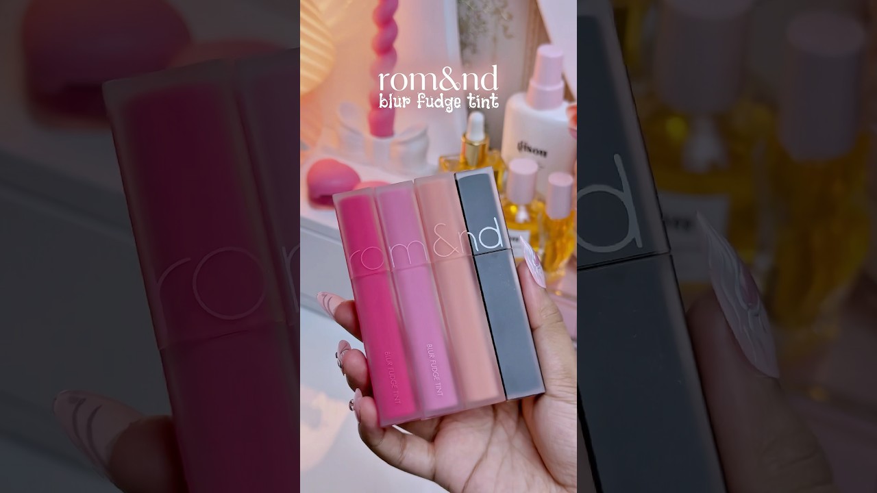 @romand8164 blur fudge tints for the matte lip girlies 🎀 the colors are super pretty 💫✨ #romand