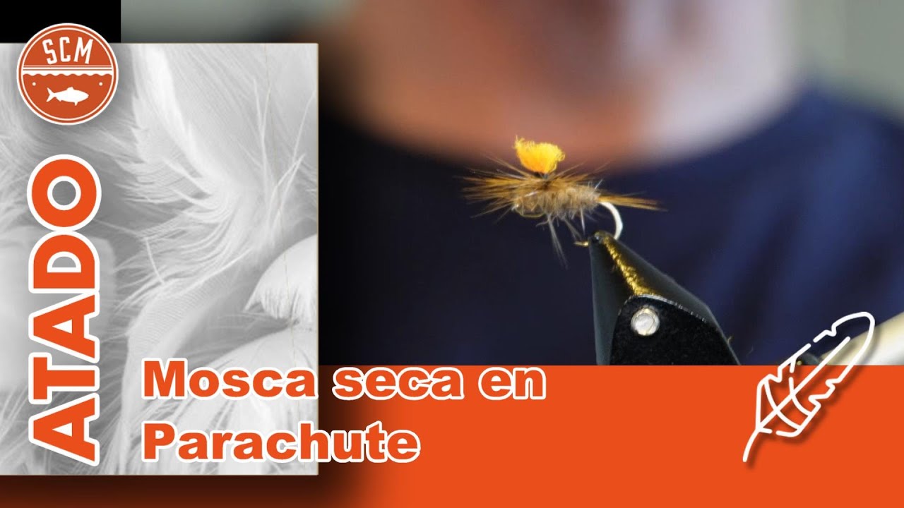Atando una mosca seca estilo parachute para la pesca con mosca