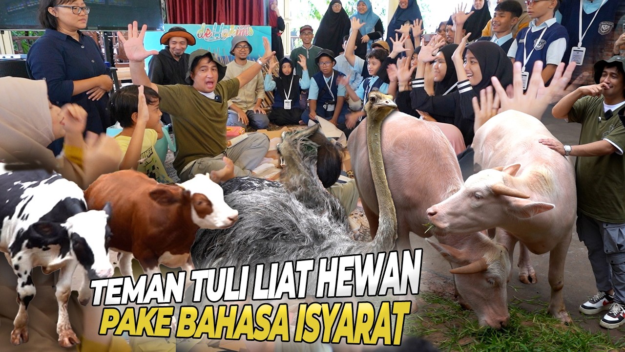 MERINDING.. TERHARU.. TEMAN TULI PERTAMA KALI BISA MAIN ANGKLUNG..!!