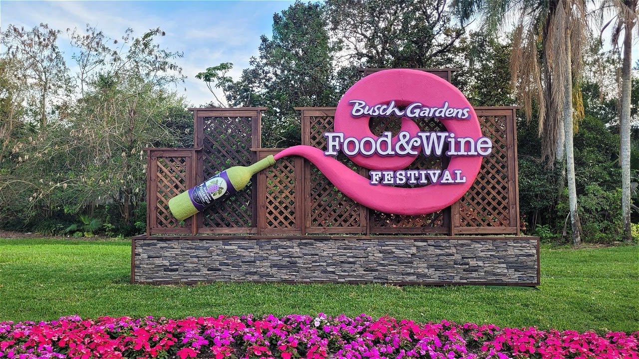 Busch Gardens Food And Wine Festival 2023 - FULL Tour! | New Park Updates | Flo-Rida Concert